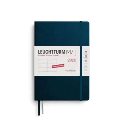 Abbildung von LEUCHTTURM1917 372531 Wochenkalender Medium (A5) 2026, 12 Monate, Deep Sea, Deutsch