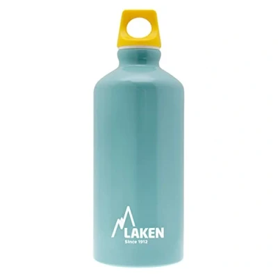 Abbildung von Laken Futura Alu Trinkflasche Schmale Öffnung Schraubdeckel mit Schlaufe 0,6L, Hellblau