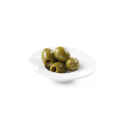 Abbildung von HENDI Tapasschälchen 6 Stk. Ø 10 x 2,5 cm stapelbar mikrowellengeeignet spülmaschinengeeignet, Porzellanschälchen