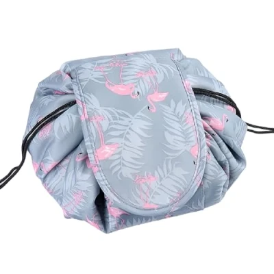 Abbildung von Kosmetiktasche mit Kordelzug, ONEGenug Schminktasche, One Step Organizer Makeup Tasche Schminkbeutel für Lazy Damen
