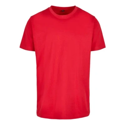 Abbildung von Build Your Brand Herren By004 Round Neck T Shirt, Rot (Cityred), S EU