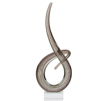 Abbildung von LEONARDO HOME Ease Skulptur 49,5 cm, Glas, beige, 10 x 20 50 cm