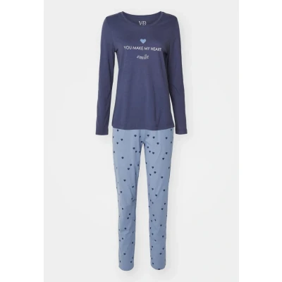 Abbildung von Lascana Amour SET Nachtwäsche Set, Damen, Größe: 32/34, Grey/blue