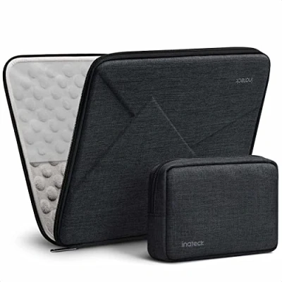 Abbildung von Inateck Eva Stoßfeste Laptoptasche Kompatibel mit 14 MacBook Pro Pro/Max 2024 2021, M4/A3401,A3185,A3112, M3/A2992,A2918,M2/A2779,M1/A2442, Superstarke Laptophülle