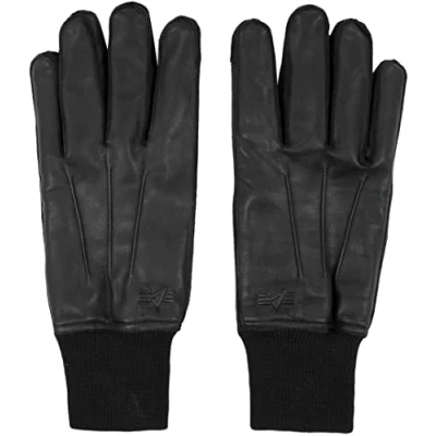 Abbildung von Alpha Industries B3 Gloves Fingerhandschuh, Größe: Large, Black