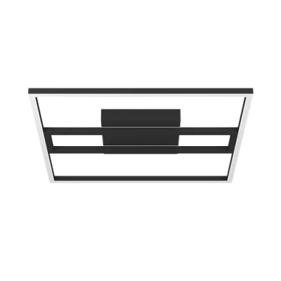 Abbildung von Eglo 900729 Deckenleuchte CALAGRANO Z Alu, Stahl schwarz LED 21W 3000 6500K L:45cm B:45cm H:5cm dimmbar mit Connect Funktion