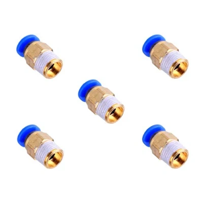 Abbildung von S SIENOC 5 x PC4 M10 Pneumatische Luft gerade Schnellverschraubung 4mm Gewinde