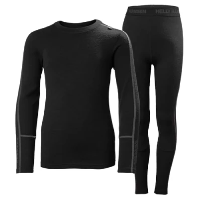 Abbildung von Helly Hansen JR Lifa Midweight Funktionsunterwäsche, Black, 164