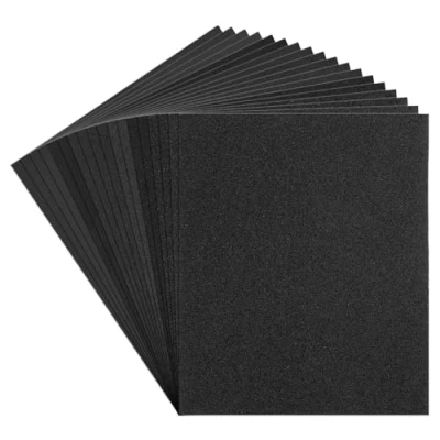 Abbildung von Carehabi Schleifpapier Set, Schmirgelpapier 60 80 120 150 180 240 320 400 600 Nass und Trocken Sandpaper für Auto, Holzmöbel, Metall, Stein, Lack, Glas, 23 x 28 cm (18 Stück）