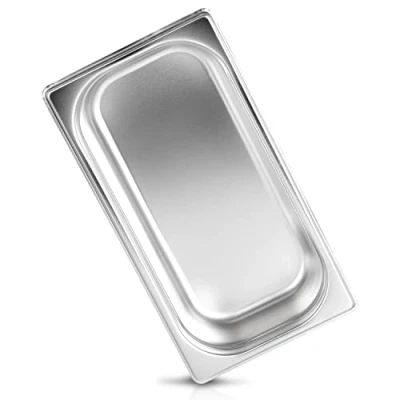 Abbildung von jokobela GN Behälter :: ungelocht geeignet für Gaggenau, Miele und Siemens Dampfgarer (Edelstahl, Spülmaschine geeignet, Gastronorm 1/3, B 32,5 x T 17,6 H 6,5 cm)