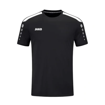Abbildung von JAKO Power Tshirt print für Kinder, Größe: 152, Schwarzweiss
