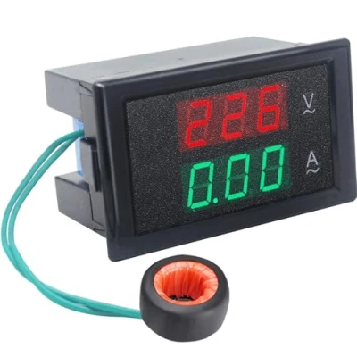 Abbildung von KETOTEK Voltmeter Amperemeter Digitaler Spannungsanzeige Stromzähler AC 80 300V 100A Multimeter Volt Ampere LED Anzeige Panel mit Stromwandler