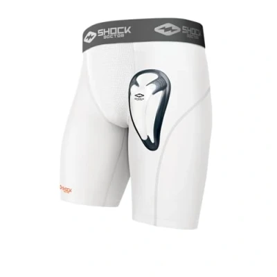Abbildung von Shock Doctor 221 Kompressionsshorts mit BioFlex Protektor Komfort und Kompression Maximale Bewegungsfreiheit Kontaktsport