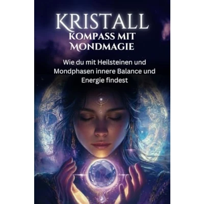 Abbildung von Kristallkompass mit Mondmagie: Wie du Heilsteinen und Mondphasen innere Balance Energie findest