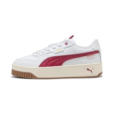 Abbildung von PUMA Damen Carina Street LUX Sneaker, White Port Gold, 39 EU