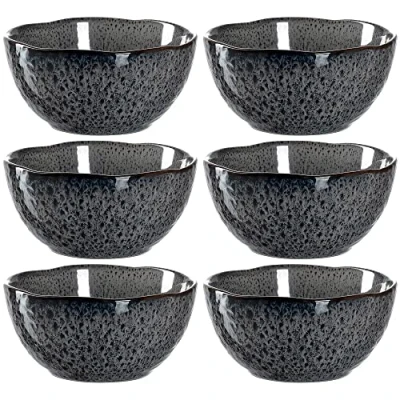 Abbildung von LEONARDO HOME 018579 MATERA Keramikschale 12 cm anthrazit 6er Set, Keramik