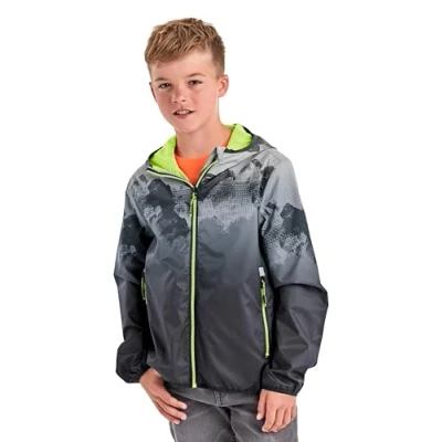 Abbildung von Killtec Jungen Lyse BYS JCKT B Funktionsjacke/Regenjacke mit Kapuze, packbar, schwarz, 116