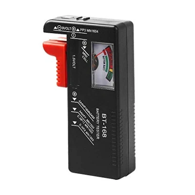 Abbildung von WUJUN Analoger Batterietester Multi Size Batterieprüfer für AA AAA C D 9V 1,5V Knopfzellenbatterien (benötigt keine Batterie den Betrieb) (1)