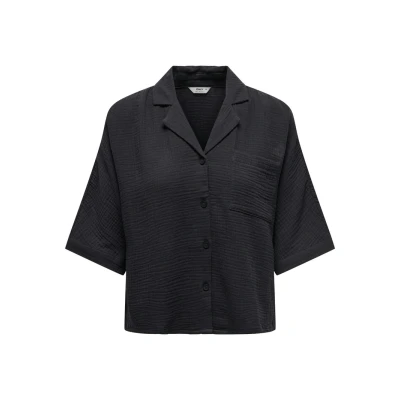 Abbildung von ONLY Onlthyra NOOS Hemdbluse, Damen, Größe: XS, Grau
