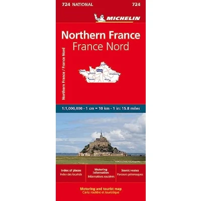 Abbildung von Michelin Frankreich Nord: Straßen und Tourismuskarte 1: 1 000 (MICHELIN Nationalkarten)