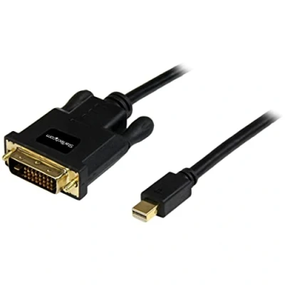 Abbildung von StarTech.com 3m Mini DisplayPort auf DVI Kabel Computer Monitor Display mDP 1920 x 1200 Schwarz (MDP2DVIMM10B)