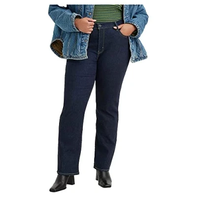 Abbildung von Levi&#039;s Plus 724 HIGH RISE Straight Jeans Leg, Damen, Größe: 50x30, Blue wave rinse