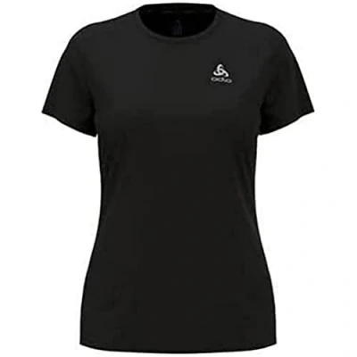 Abbildung von Odlo Damen Essential Flyer Kurzarm Laufshirt, Schwarz, XL EU