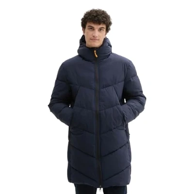 Abbildung von TOM Tailor Denim Wasserabweisender Puffer Wintermantel, Herren, Größe: Medium, Sky captain blue