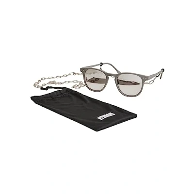 Abbildung von Urban Classics Arthur WITH Chain Sonnenbrille, Größe: One Size, Grey silver