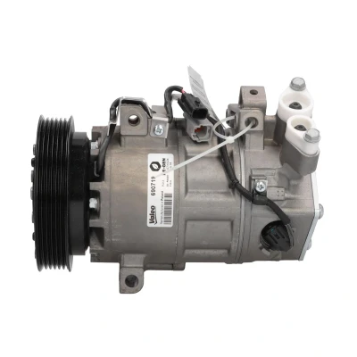 Abbildung von VALEO 690719 Kompressor 6SBH 12V PAG 46 R134a mit Kompressoröl RENAULT: SCENIC 3, MEGANE GRAND NISSAN: Qashqai 2