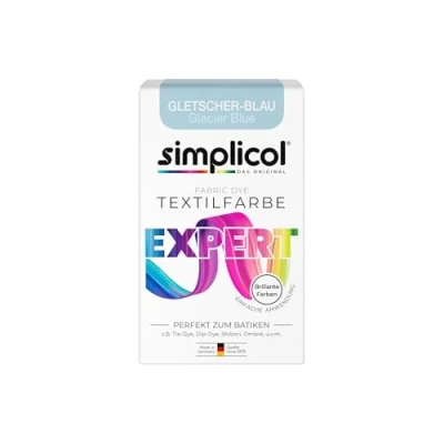 Abbildung von simplicol Textilfarbe expert Gletscher BlauPerfekt fürs Batiken und kreatives Do it yourself Färben 150 g
