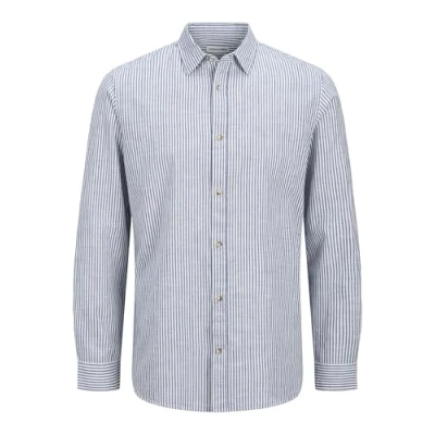 Abbildung von Jack &amp; Jones Jjesummer Hemd, Herren, Größe: Medium, Infinity detail:stripe