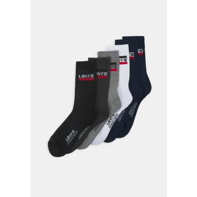 Abbildung von Levi&#039;s Levis Regular CUT LOGO ECOM Socken, Herren, Größe: 39 42, Blue/white/grey/black