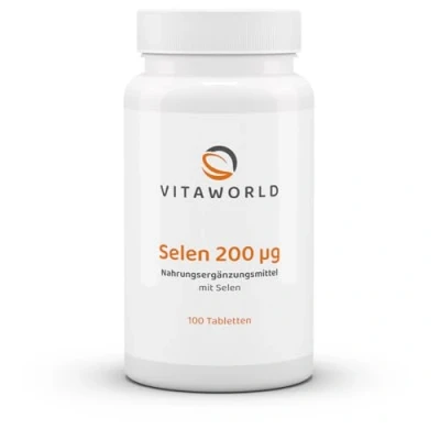 Abbildung von vitaworld Selen 200 µg, µg pro Tablette, Vegan, 100 Tabletten