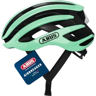 Abbildung von ABUS Rennradhelm AirBreaker High End Fahrradhelm für den professionellen Radsport Jugendliche und Erwachsene Helm Damen Herren Türkis, Größe S