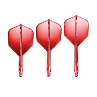 Abbildung von GOAT Air Red Clear No6 Flights Medium, 3 Kunststoff Dart mit Schaft Flights, zubehör