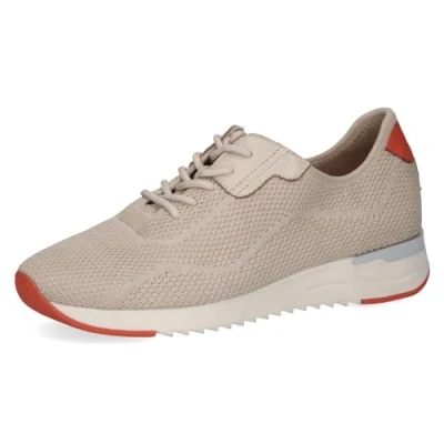 Abbildung von CAPRICE Damen Sneaker flach mit Schnürsenkeln Bequem, Beige (Beige Knit), 38 EU