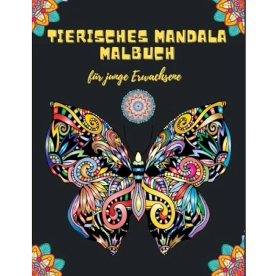 Abbildung von Tierisches Mandala Malbuch: Ausmalbuch für Erwachsene und Teenager. Es kann ihnen helfen Stress zu reduzieren sich entspannen