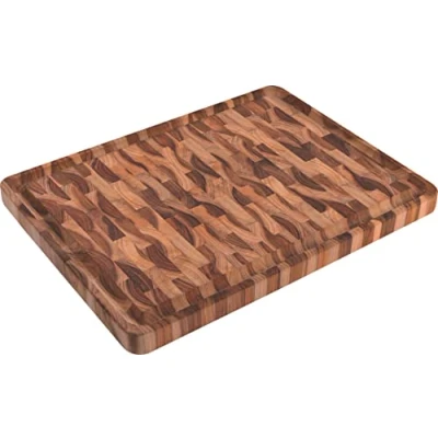 Abbildung von Tramontina Teak Stirnholz massiv, Schneidebrett, 45 x 34 3 cm