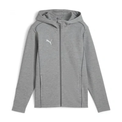 Abbildung von puma Unisex Teamfinale Casuals Jkt Jr Kapuzenjacke, Schwarz silber, 164 EU