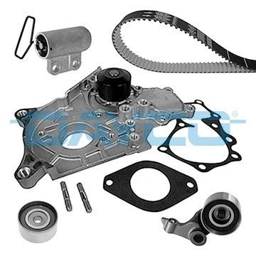 Abbildung von DAYCO KTBWP9651 Wasserpumpe + Zahnriemensatz TOYOTA: Previa / Estima II, RAV4 II Off Road, Corolla IX Hatchback