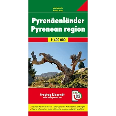 Abbildung von Freytag Berndt Autokarten, Pyrenäenländer (AND, F, E) Maßstab 1:400 000
