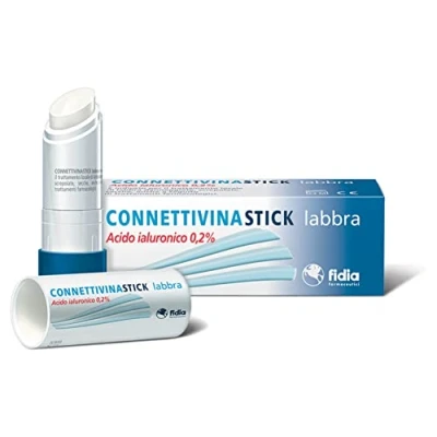 Abbildung von Connettivina Pharmazeutische Lippenstifte 3 g auf Basis von Hyaluronsäure 0,2% Für beschädigte, trockene und rissige Lippen