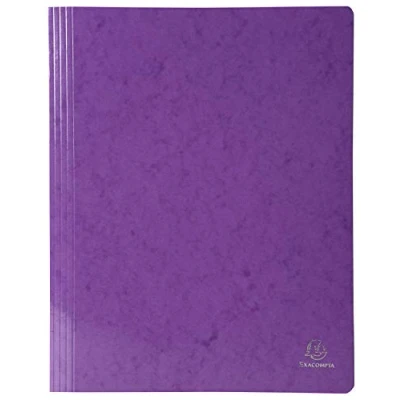 Abbildung von Exacompta 380812B Packung mit 25 Schnellhefter Iderama (aus Karton, praktisch und robust, Abstand 80 mm, für DIN A4) 25er Pack violett