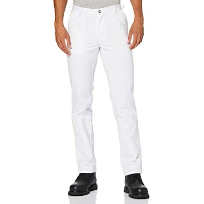 Abbildung von BP Med Trousers 1359 558 21 Herrenhose Bundfalten 65% Polyester, 35% Baumwolle Normale Passform Größe: 44n Farbe: weiß