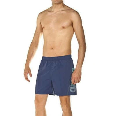 Abbildung von arena Fundamentals Logo Badeshorts Herren für Pool und Meer, Schwimmshorts aus Weichem Schnelltrocknendem Material, Badehose mit Netz Innenslip