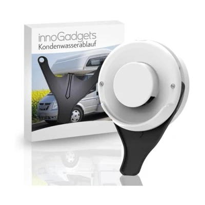 Abbildung von innoGadgets Wohnmobil Kondenswasserablauf Kondenswasserschutz für den Kamindeckel Caravan Abgaskamin Spritzschutz Gadgets Kompatibel mit: TRUMA