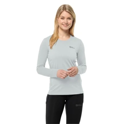 Abbildung von Jack Wolfskin SKY Thermal Langarmshirt, Damen, Größe: Large, Cool grey