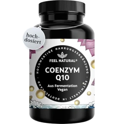 Abbildung von Coenzym Q10 120 Kapseln mit 200mg pro Tagesdosis hochwertiges Vorrat für 4 Monate vegan, hochdosiert, ohne unnötige Zusätze in Deutschland entwickelt &amp; laborgeprüft