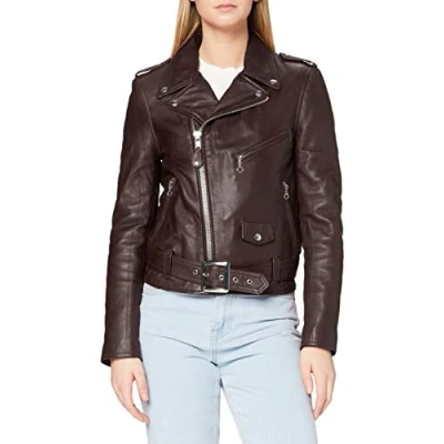 Abbildung von Schott NYC Damen LCW8600 Jacke, Violett (Plum Plum), XL